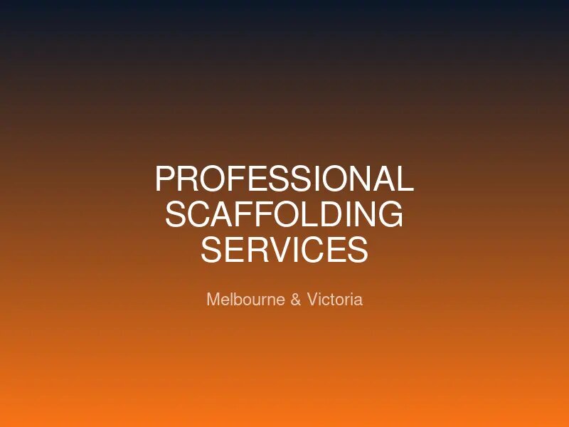 Professional scaffolding installation at a Melbourne CBD construction site