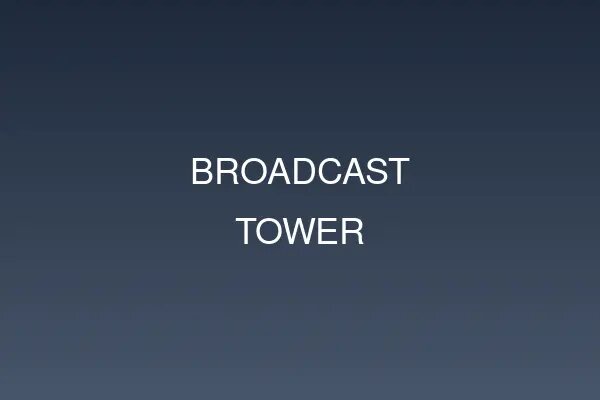 Broadcast tower scaffolding for Melbourne TV production